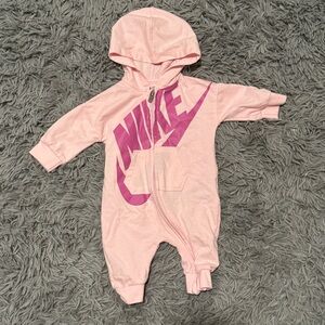 Nike Baby Girls Zip-Up Hooded Jumpsuit with Hood 3 months